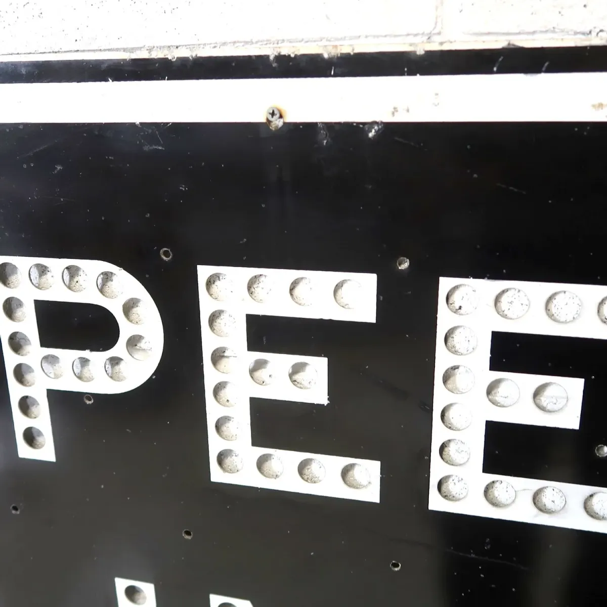 SPEED LIMIT 25 MILES 大型ロードサイン