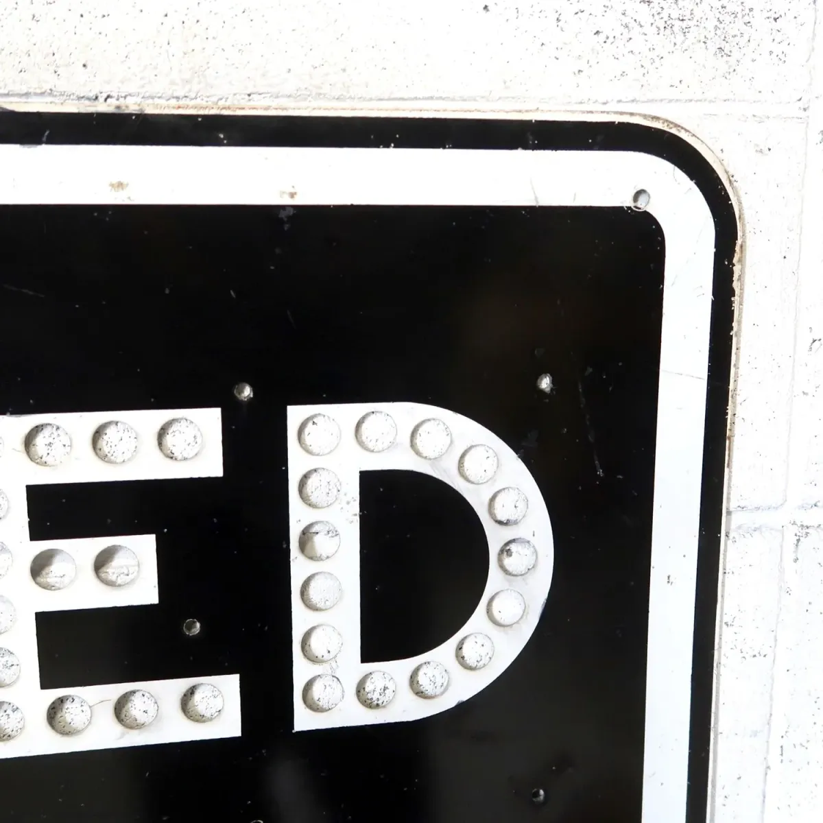 SPEED LIMIT 25 MILES 大型ロードサイン