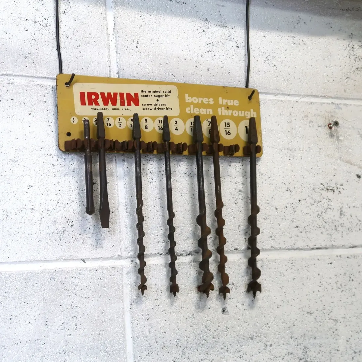 IRWIN ビンテージ ディスプレイラック ビットホルダー