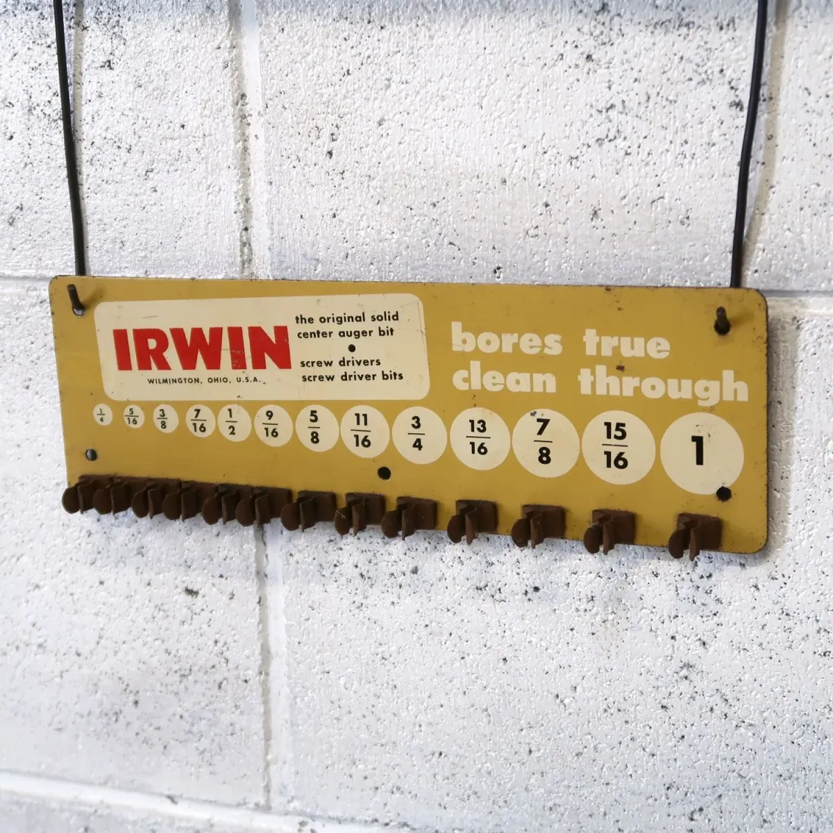 IRWIN ビンテージ ディスプレイラック ビットホルダー