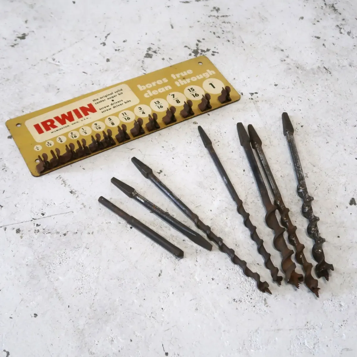 IRWIN ビンテージ ディスプレイラック ビットホルダー