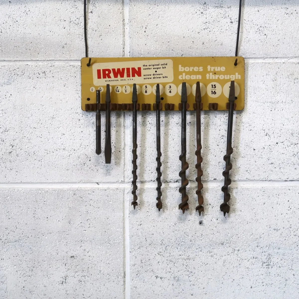 IRWIN ビンテージ ディスプレイラック ビットホルダー