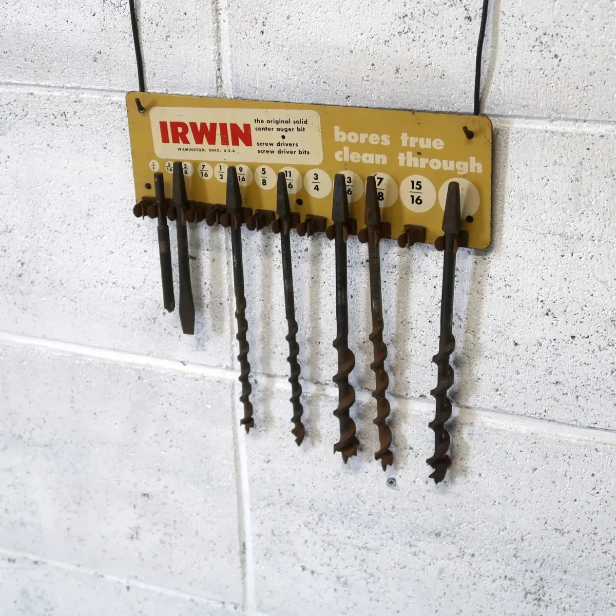 IRWIN ビンテージ ディスプレイラック ビットホルダー