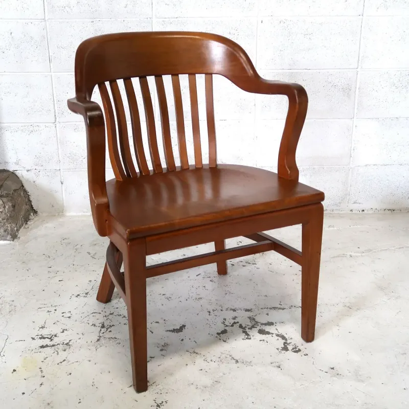 Gunlocke Chair社 アンティーク アームチェア ウォルナット