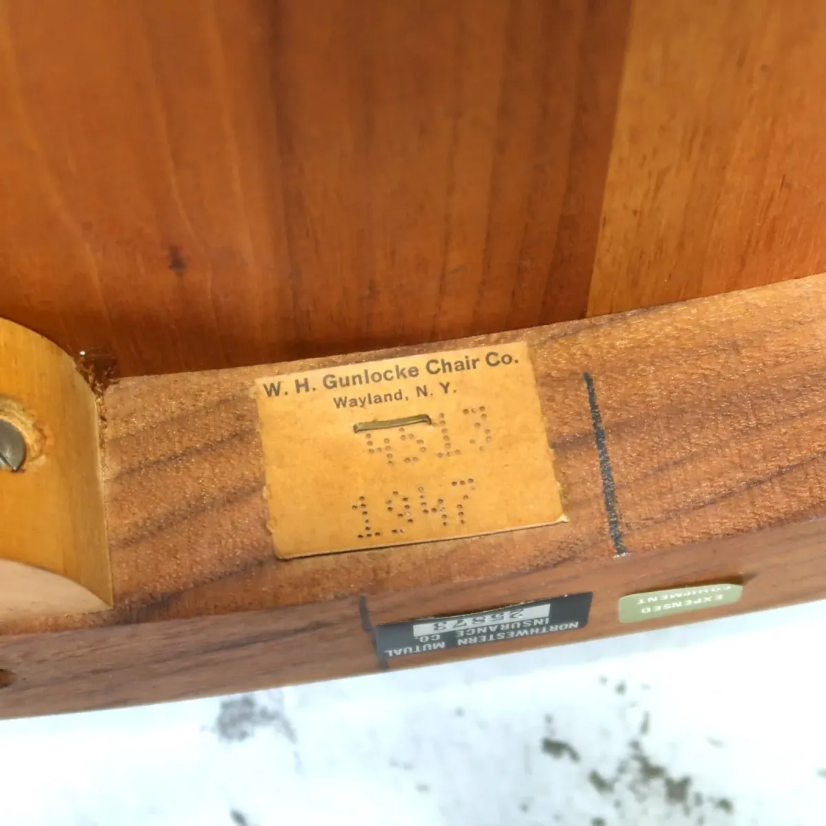 Gunlocke Chair社 アンティーク アームチェア ウォルナット