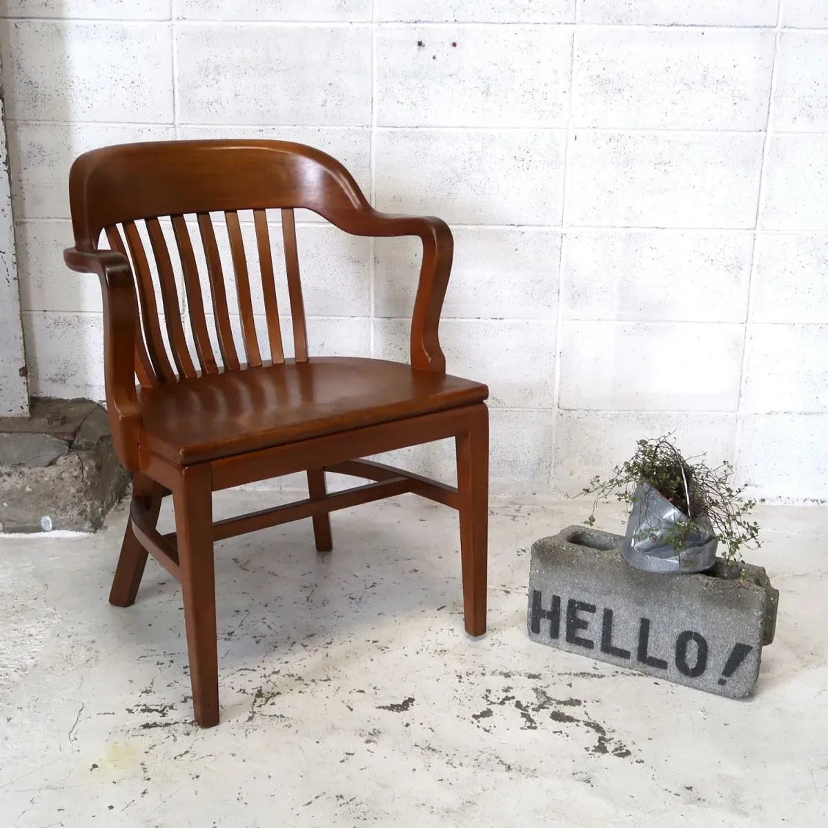 Gunlocke Chair社 アンティーク アームチェア ウォルナット