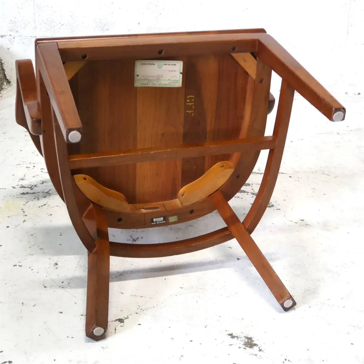 Gunlocke Chair社 アンティーク アームチェア ウォルナット