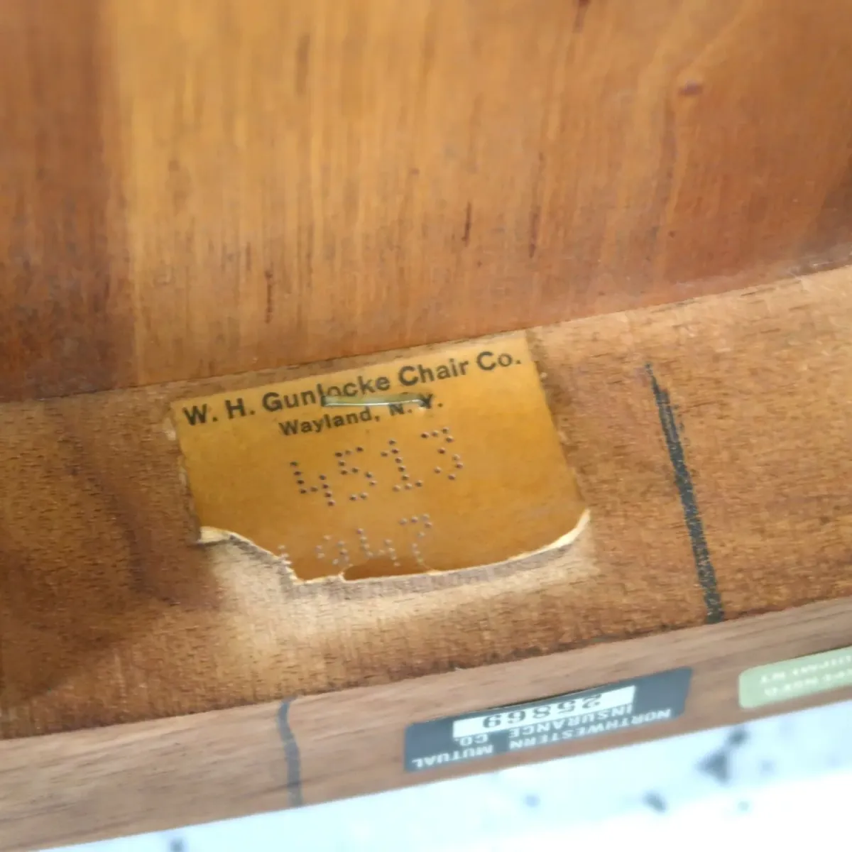 Gunlocke Chair社 アンティーク アームチェア ウォルナット