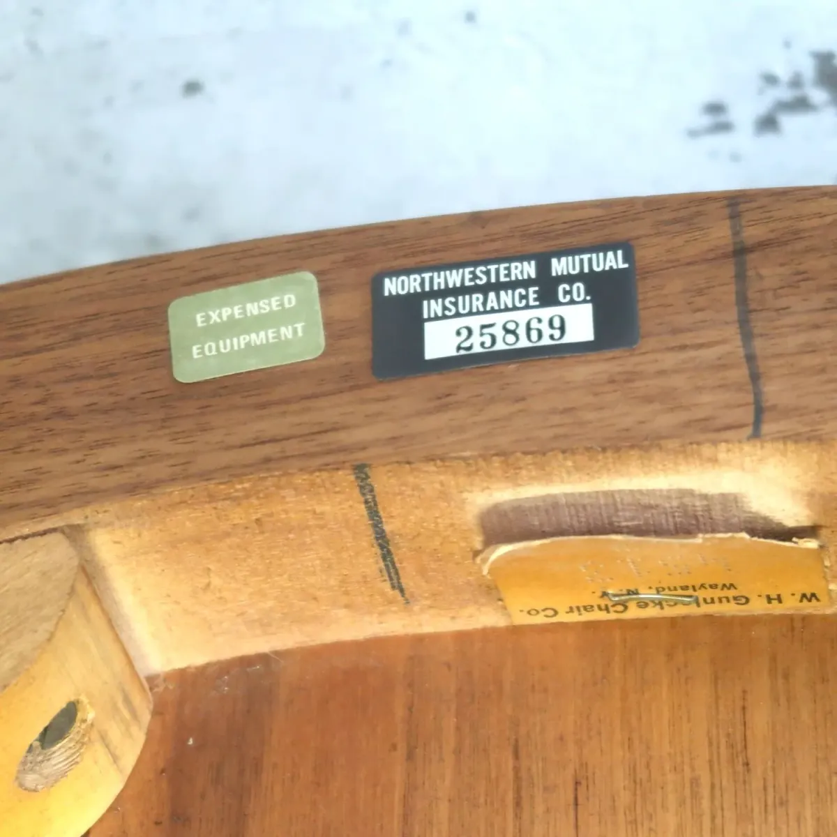 Gunlocke Chair社 アンティーク アームチェア ウォルナット