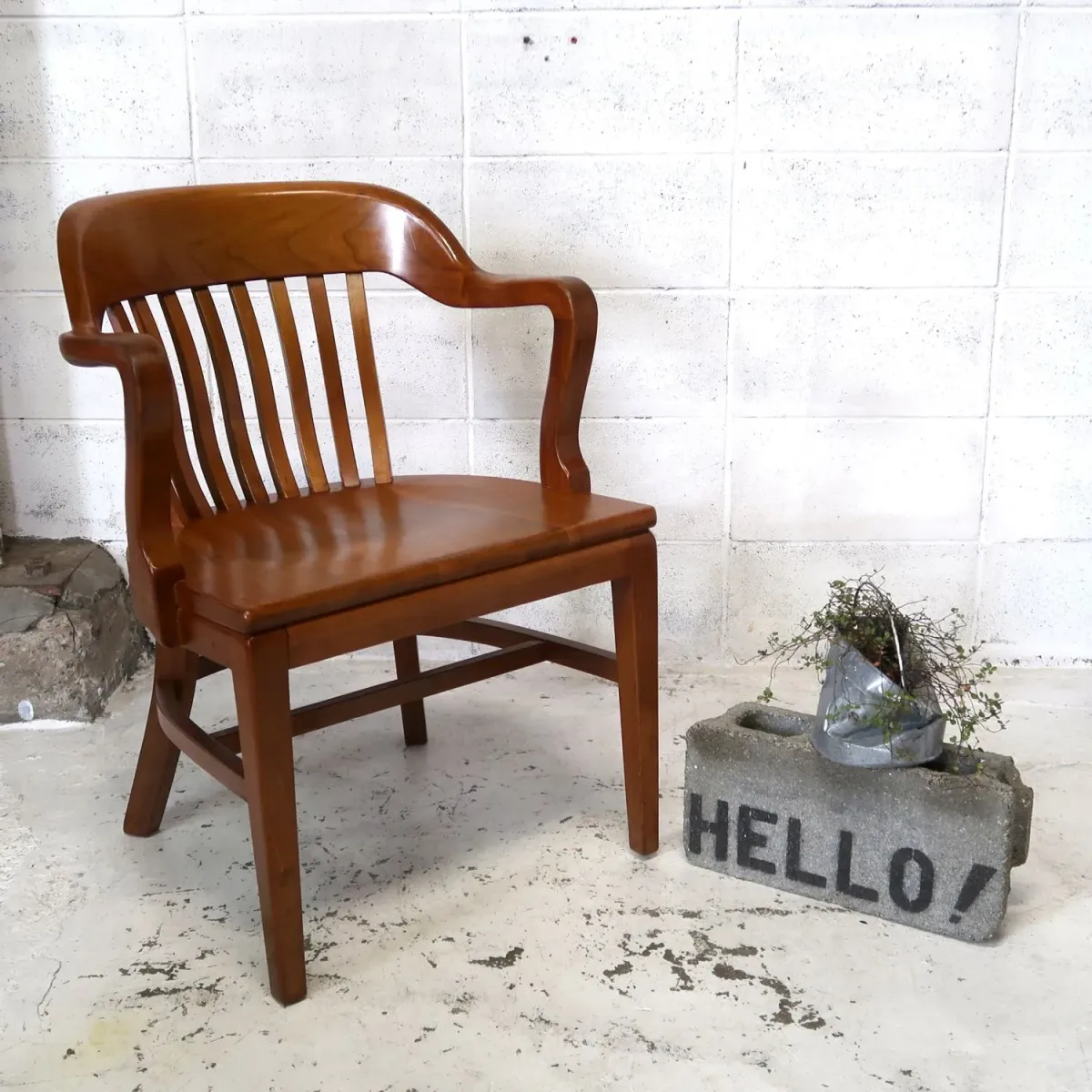 Gunlocke Chair社 アンティーク アームチェア ウォルナット