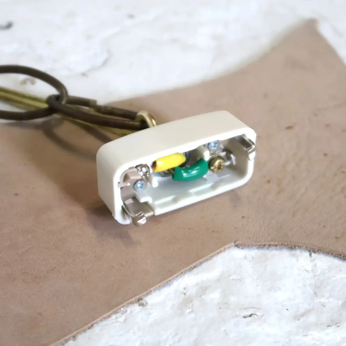 アンティーク アンバーガラス ペンダントランプ