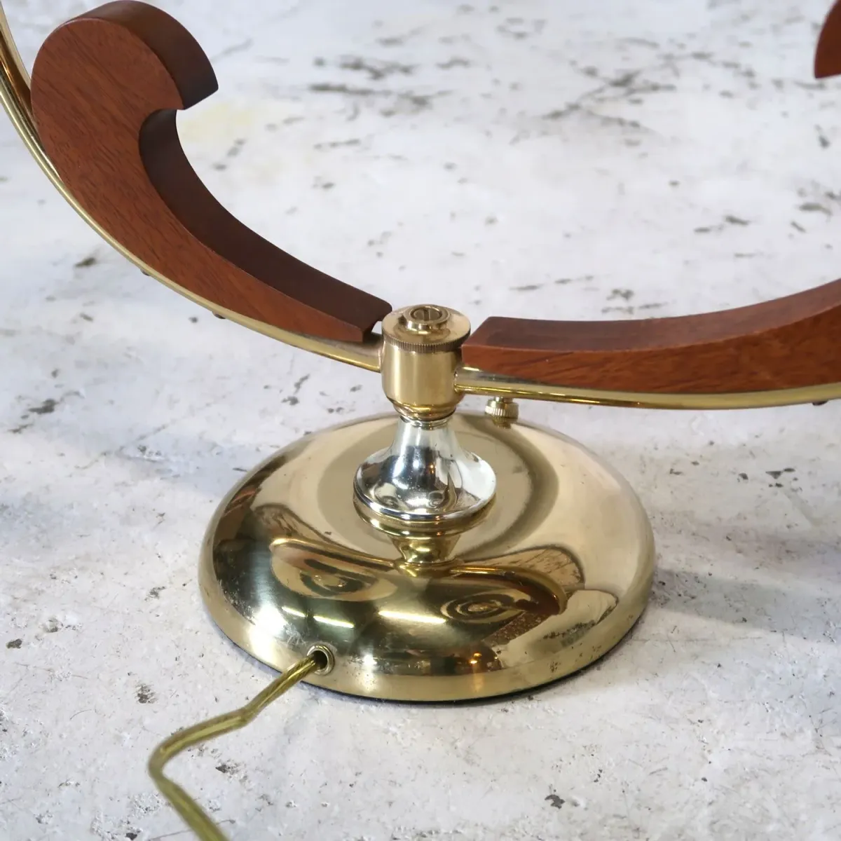 ミッドセンチュリー ファイバーテーブルランプ 2灯