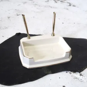 LENOX ビンテージ ペンスタンド セラミック