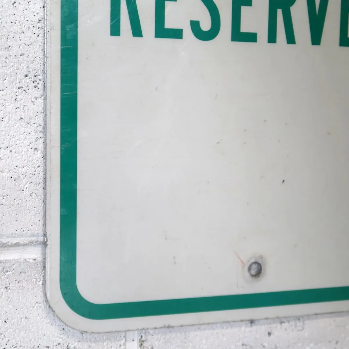 RESERVED メタルサイン