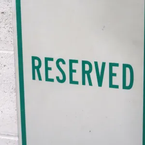 RESERVED メタルサイン