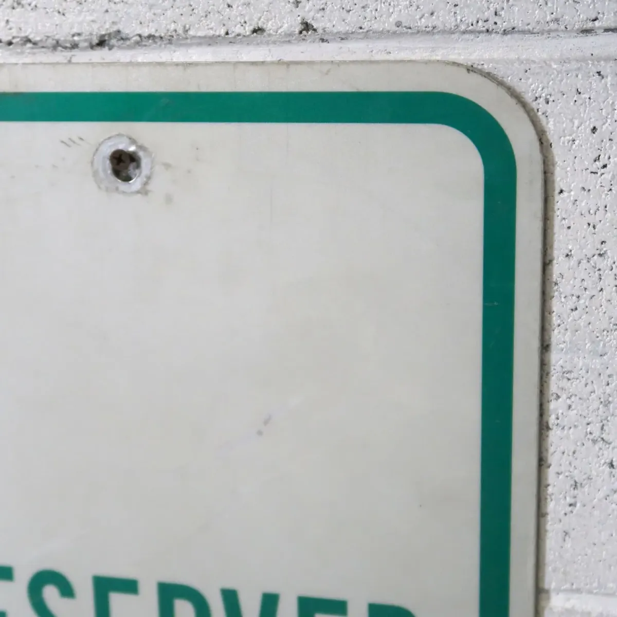 RESERVED メタルサイン