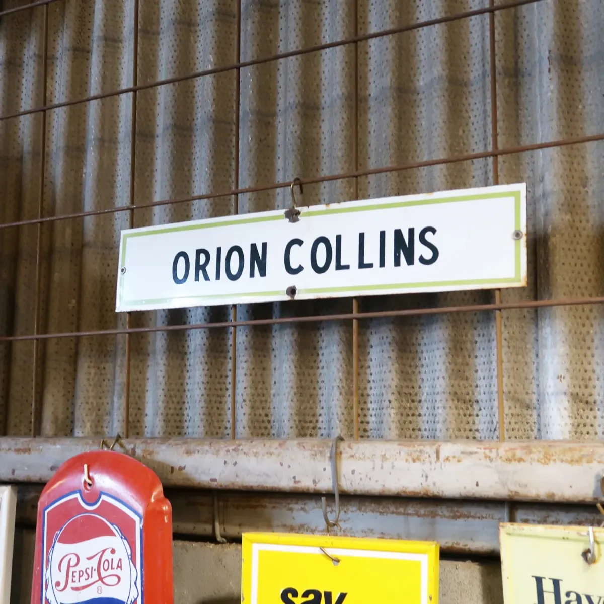 ORION COLLINS ビンテージ ホーローサイン