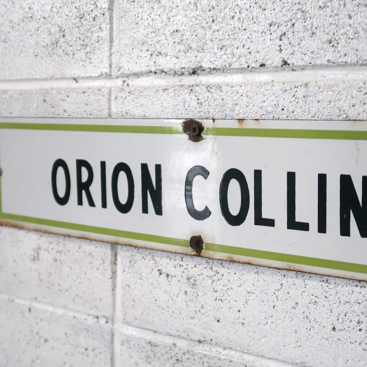 ORION COLLINS ビンテージ ホーローサイン