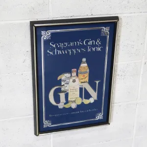 Seagram's×Schweppes ビンテージ パブミラー