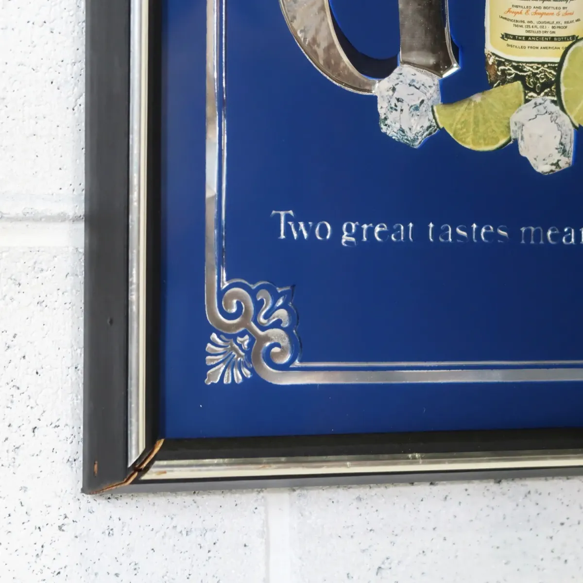 Seagram's×Schweppes ビンテージ パブミラー