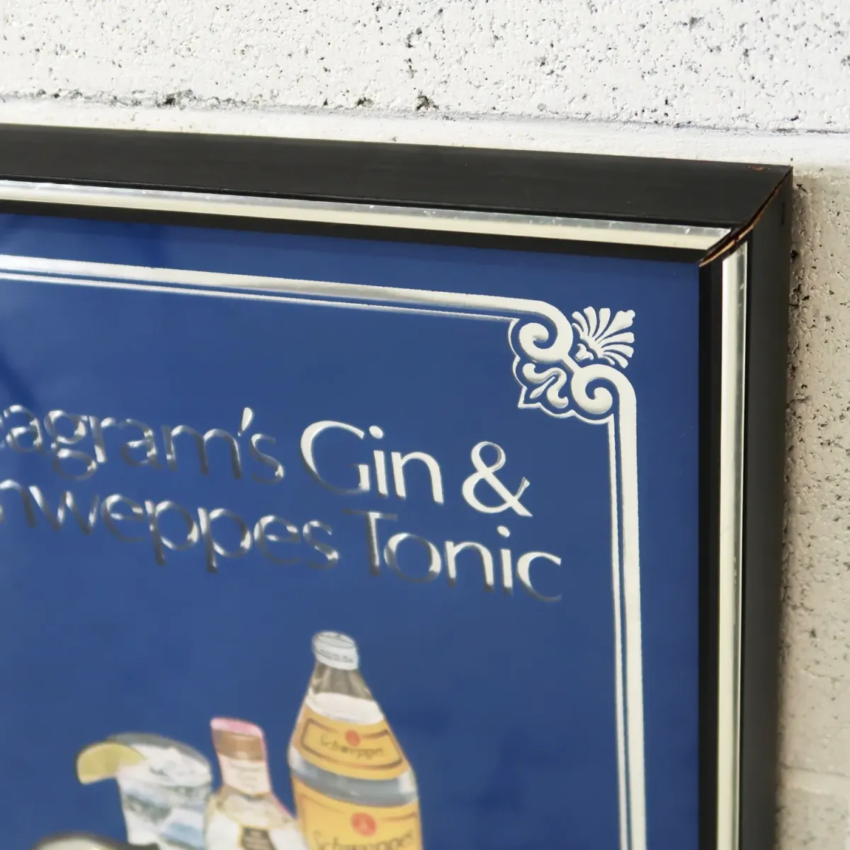 Seagram's×Schweppes ビンテージ パブミラー