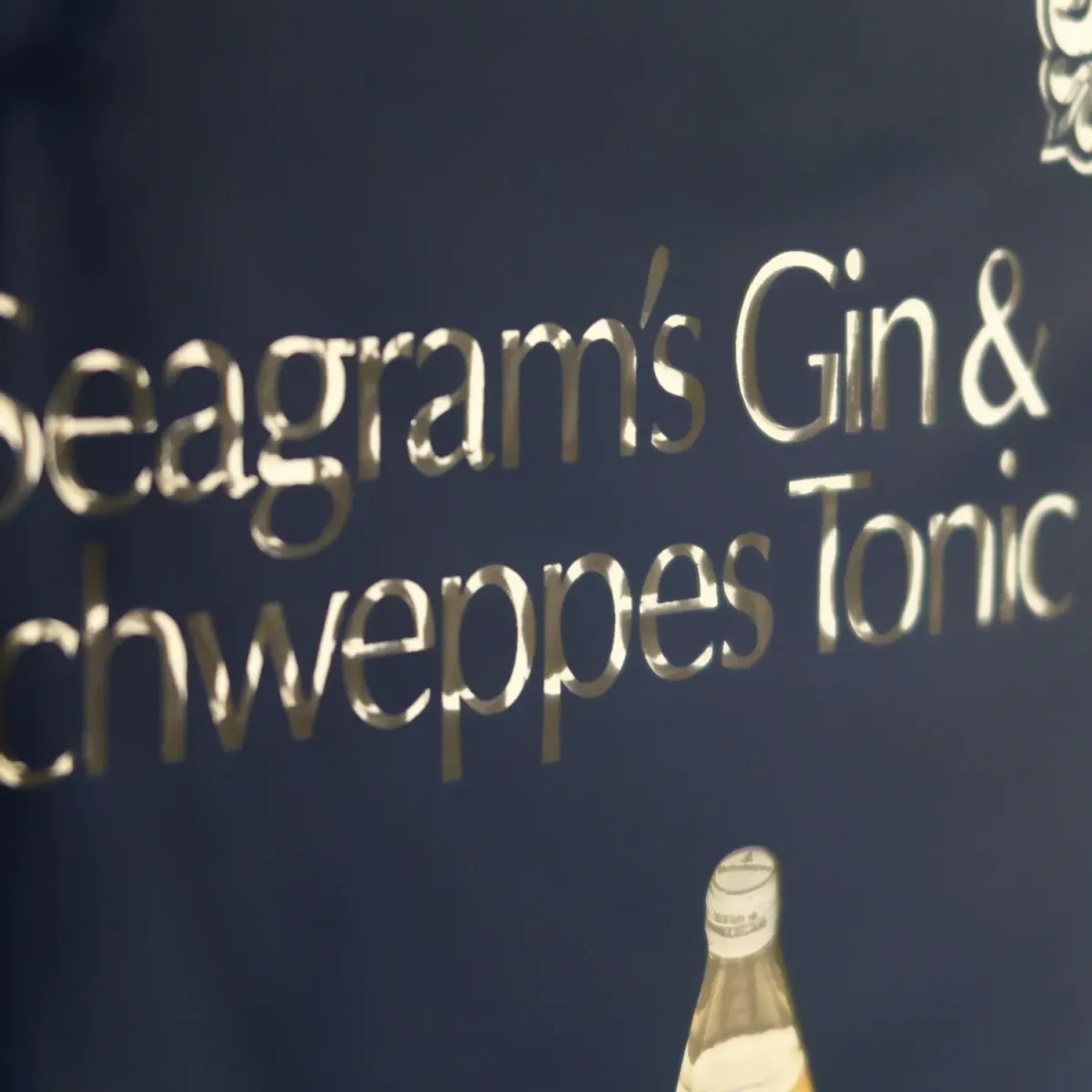 Seagram's×Schweppes ビンテージ パブミラー