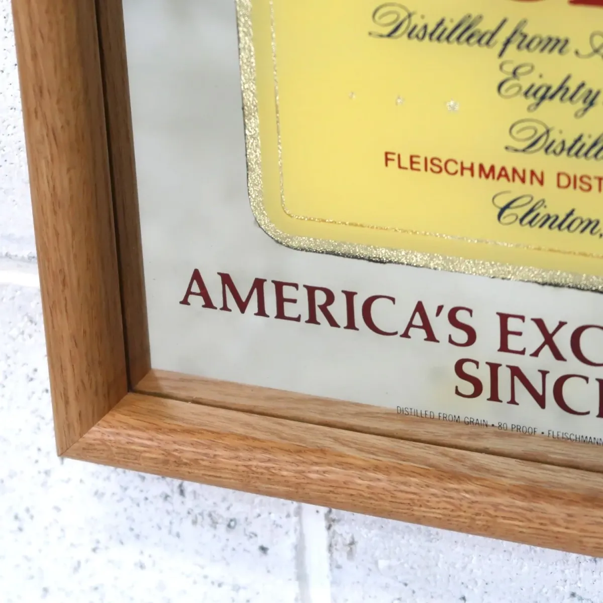 FLEISCHMANN'S GIN ビンテージ パブミラー