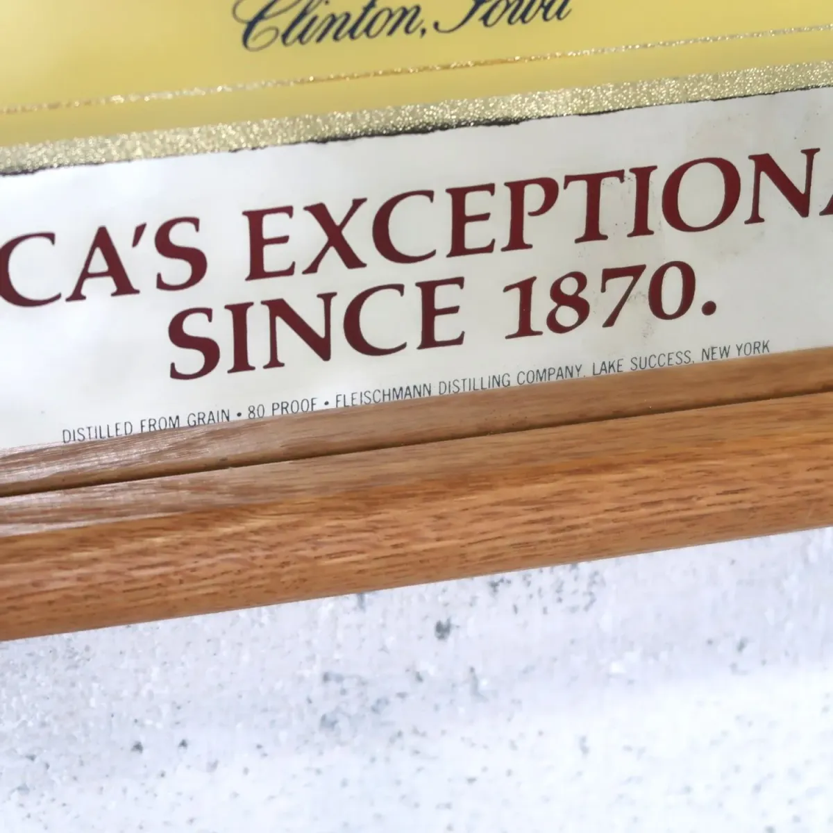 FLEISCHMANN'S GIN ビンテージ パブミラー