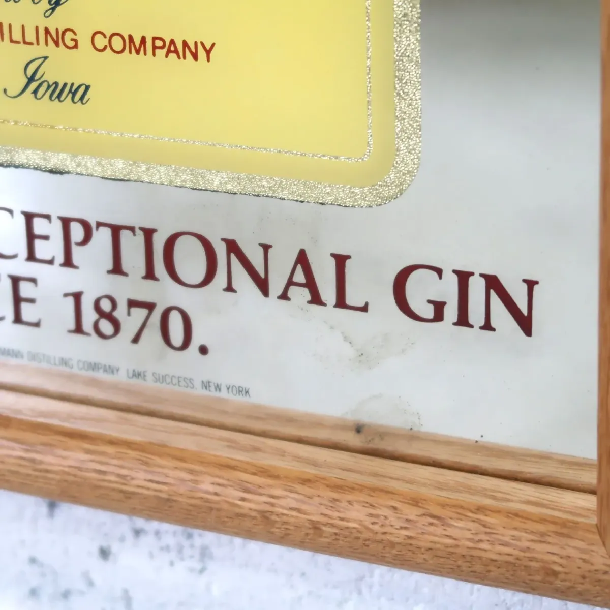 FLEISCHMANN'S GIN ビンテージ パブミラー