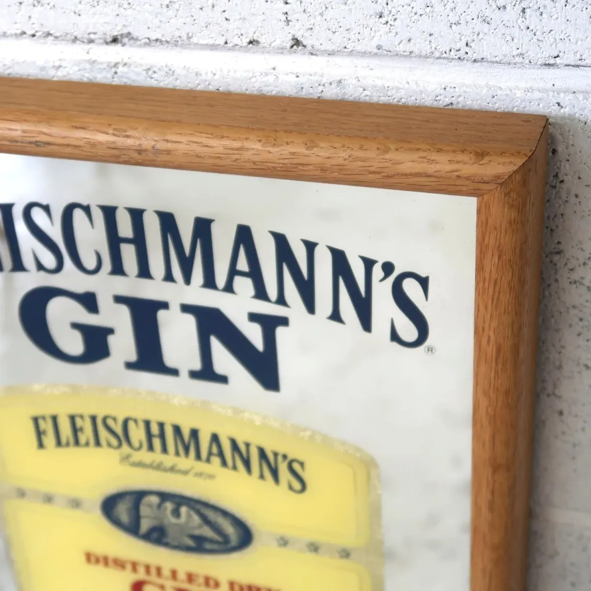 FLEISCHMANN'S GIN ビンテージ パブミラー