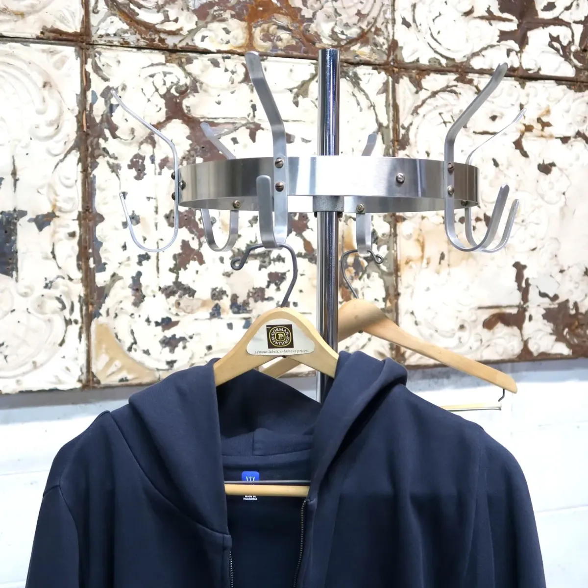 ビンテージ メタルハンガーラック