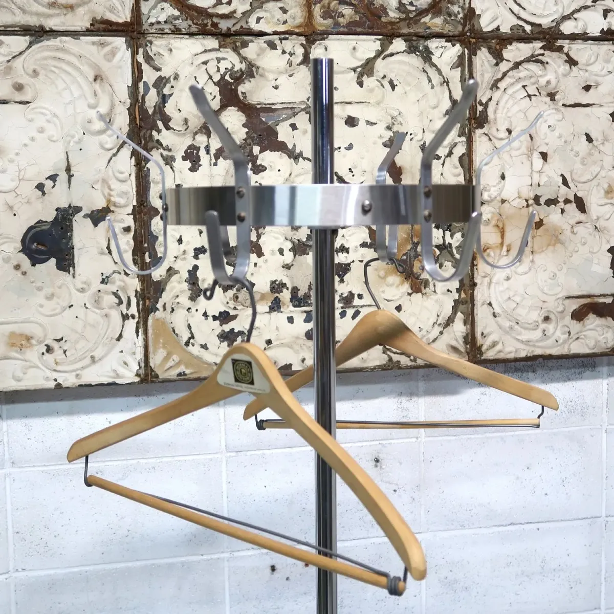 ビンテージ メタルハンガーラック