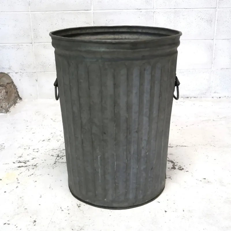 ビンテージ メタル 大型ゴミ箱