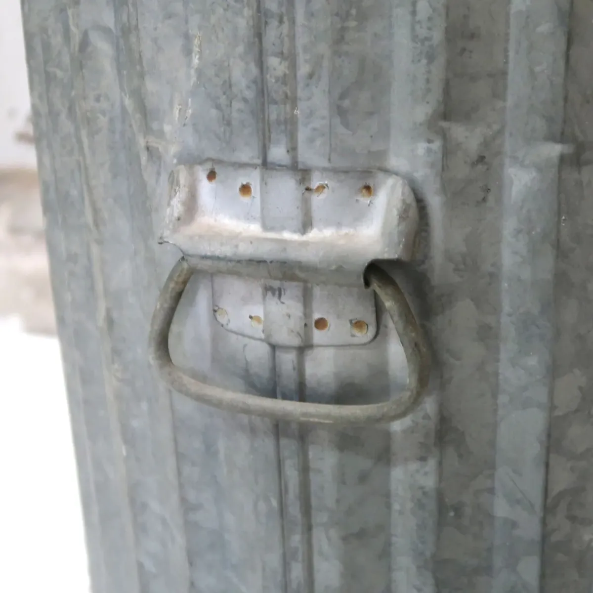 ビンテージ メタル 大型ゴミ箱