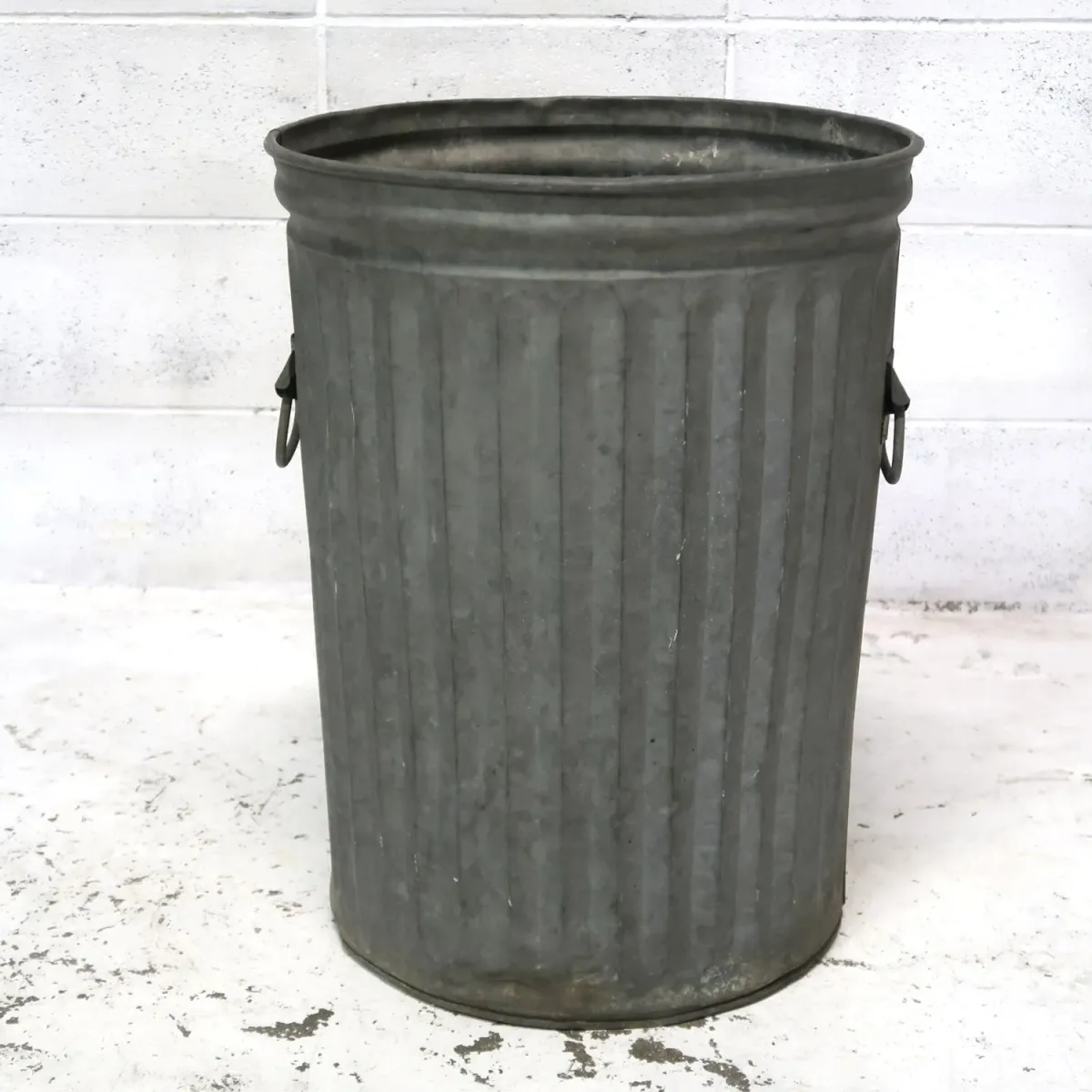 ビンテージ メタル 大型ゴミ箱