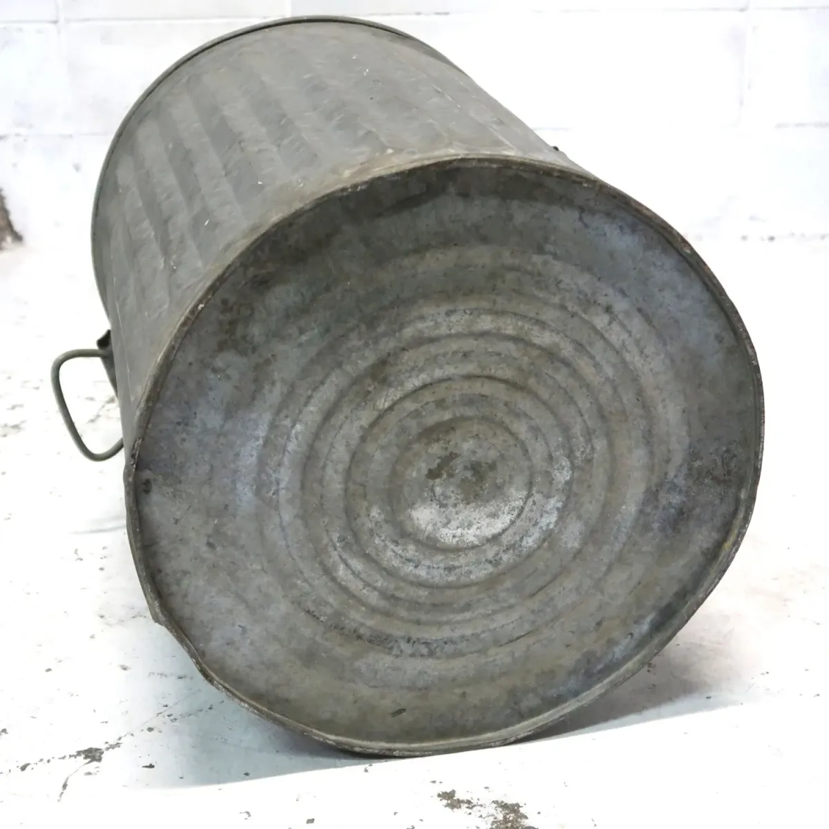 ビンテージ メタル 大型ゴミ箱