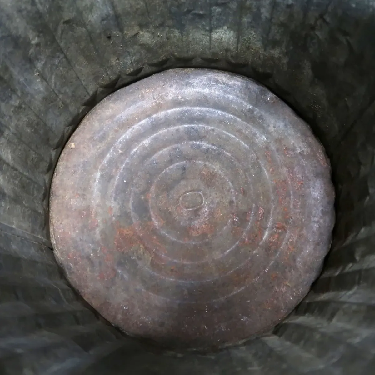 ビンテージ メタル 大型ゴミ箱