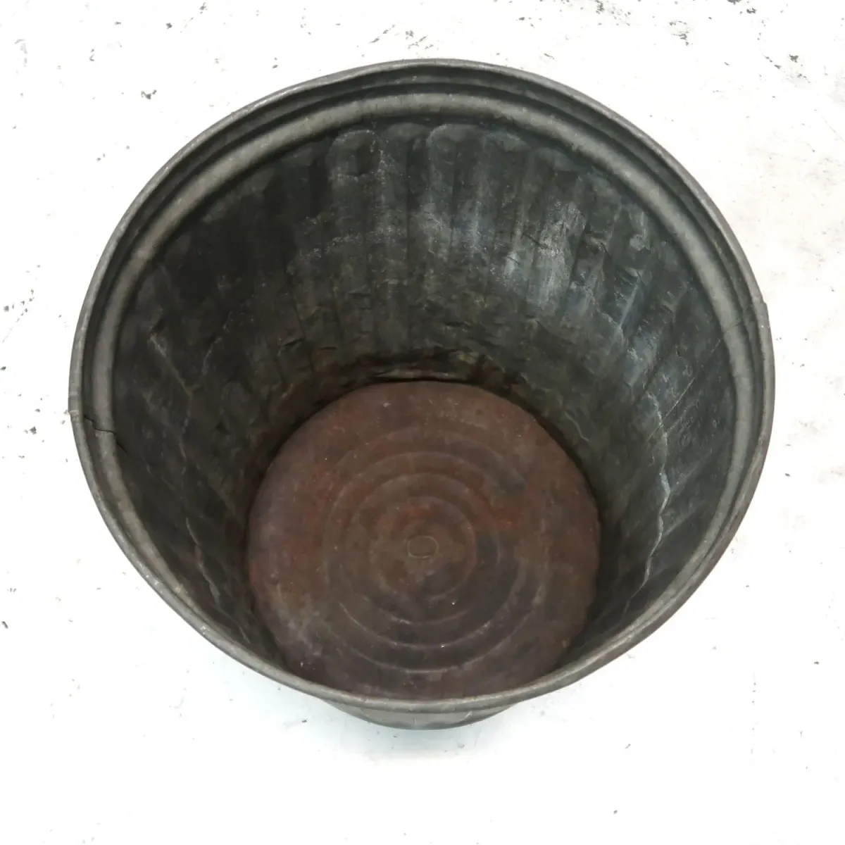 ビンテージ メタル 大型ゴミ箱