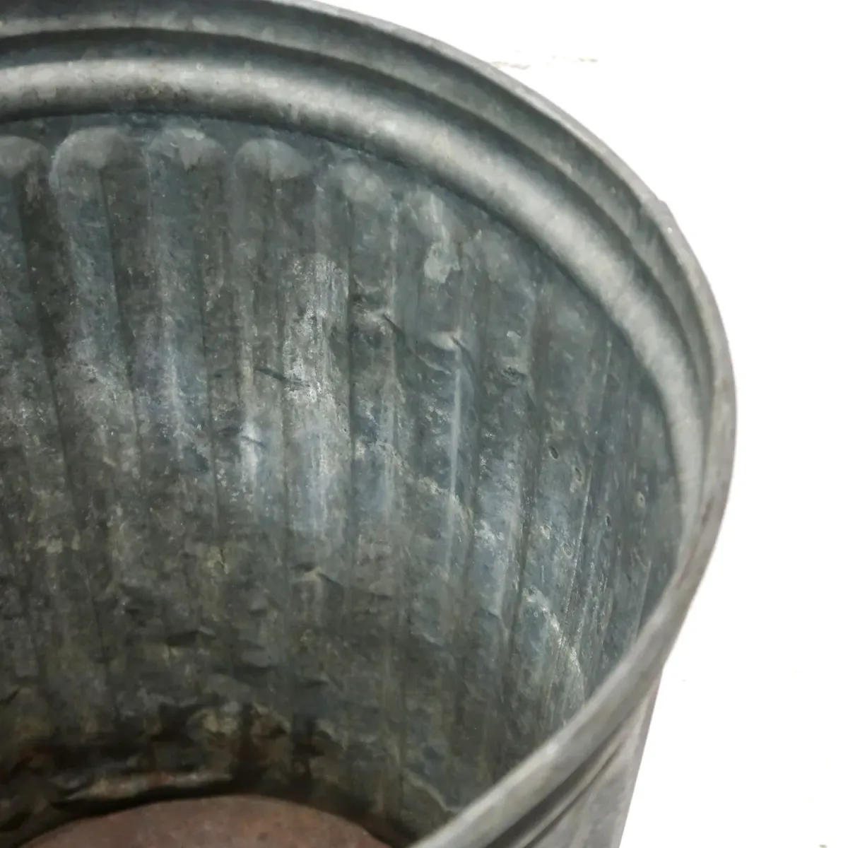 ビンテージ メタル 大型ゴミ箱