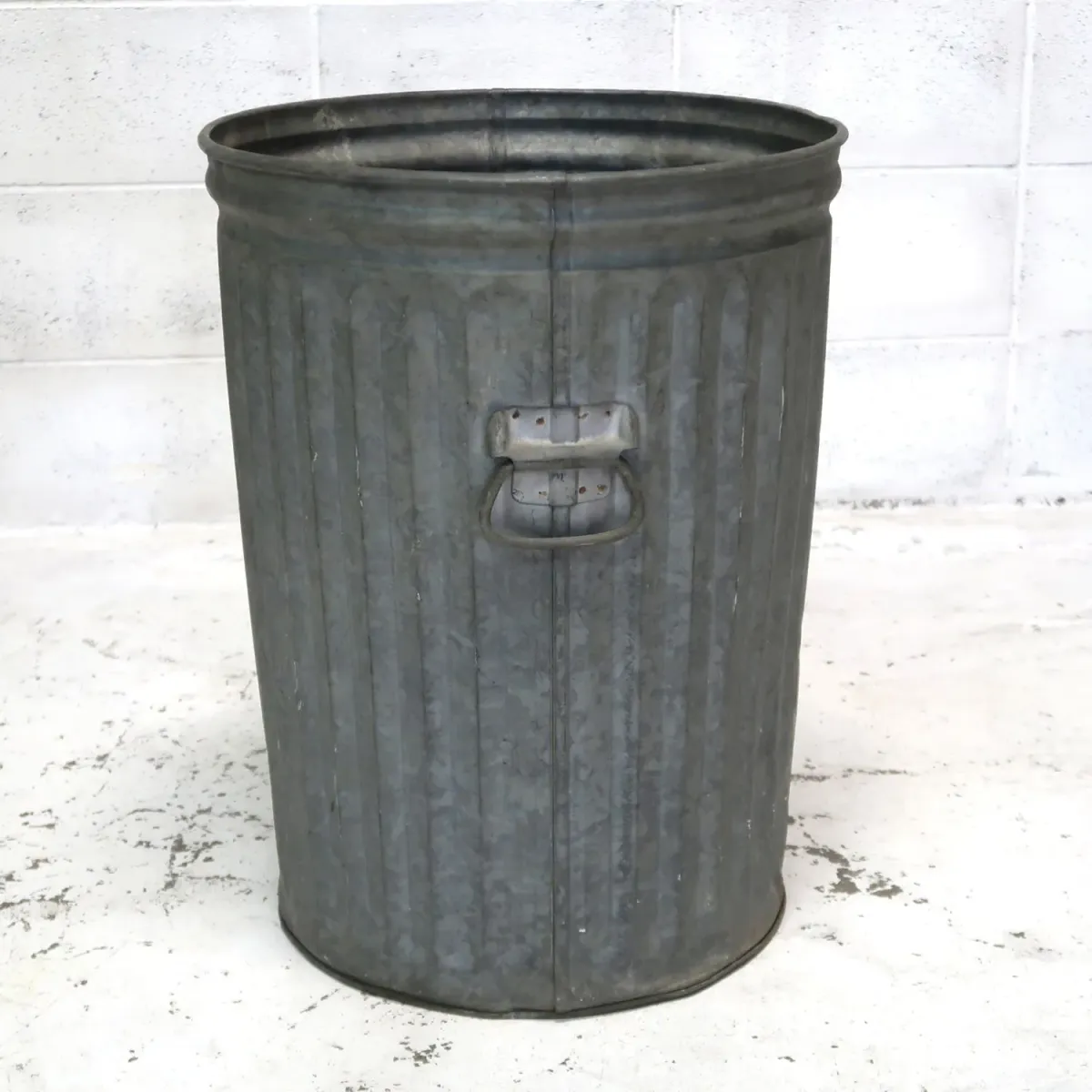ビンテージ メタル 大型ゴミ箱
