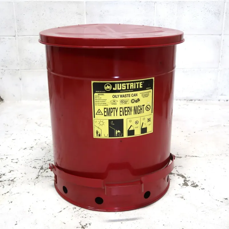 JUSTRITE 大型メタルゴミ箱