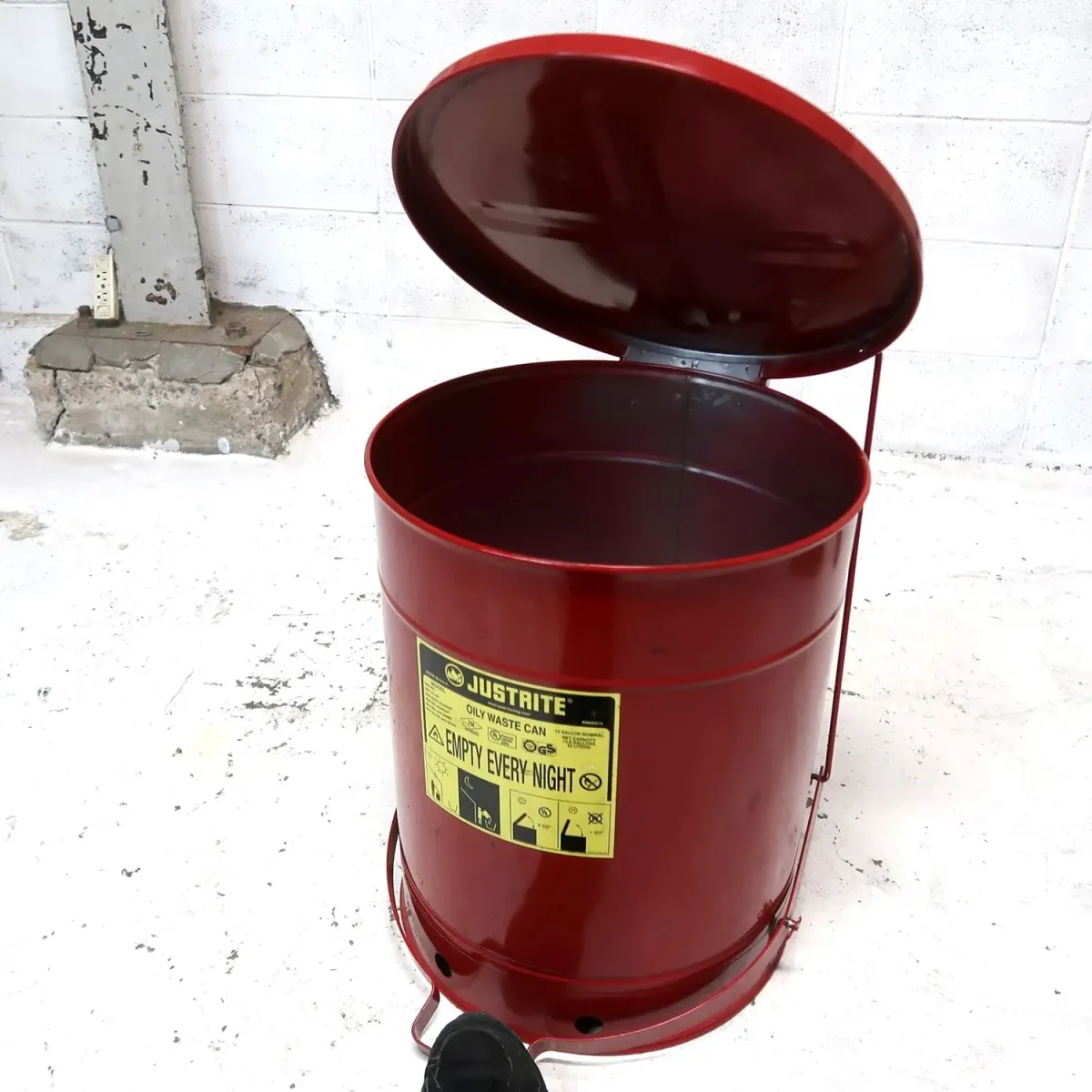 JUSTRITE 大型メタルゴミ箱