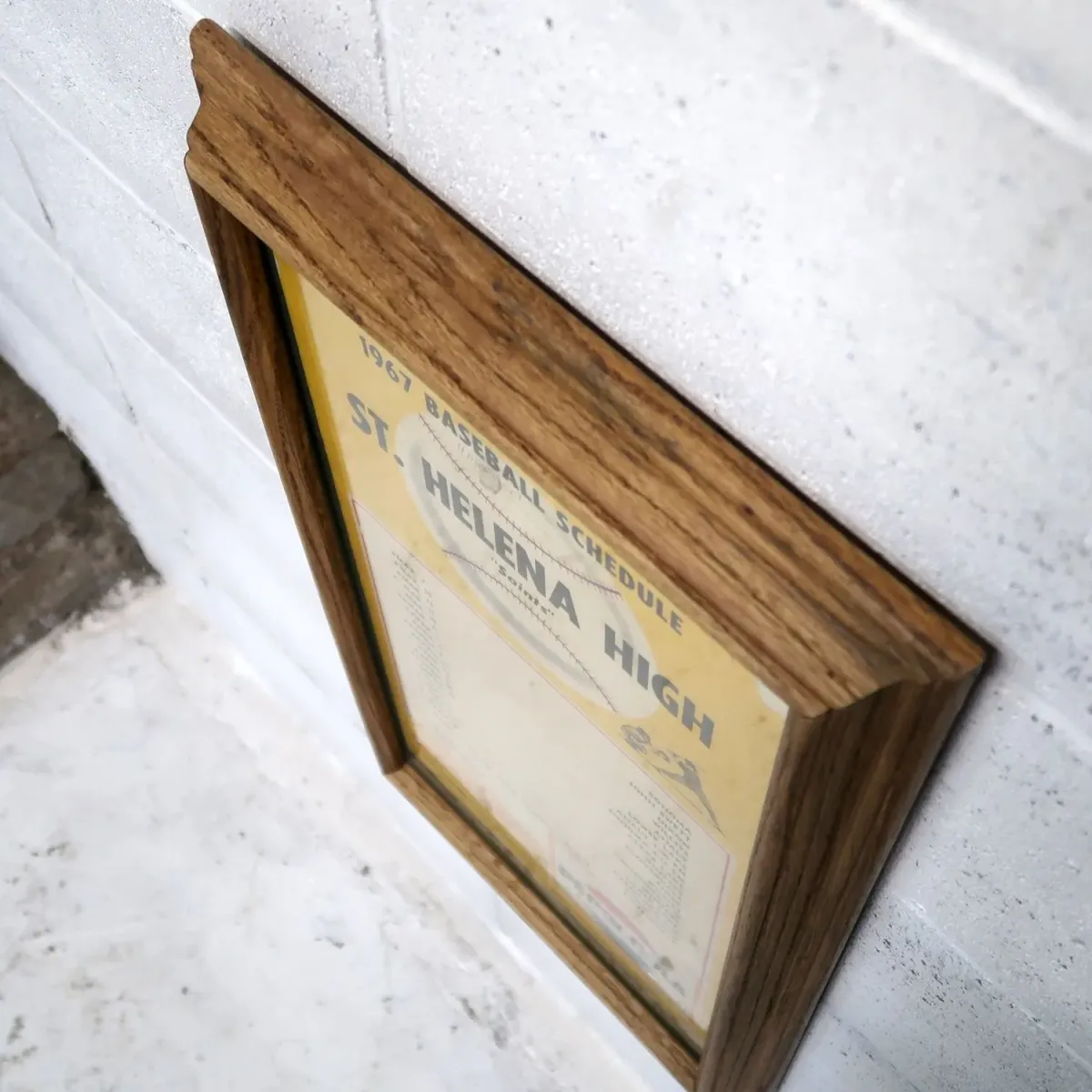 1967 ST. HELENA HIGH ゲームスケジュール 額装 ペプシコーラ