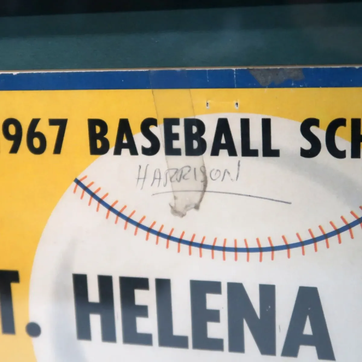 1967 ST. HELENA HIGH ゲームスケジュール 額装 ペプシコーラ