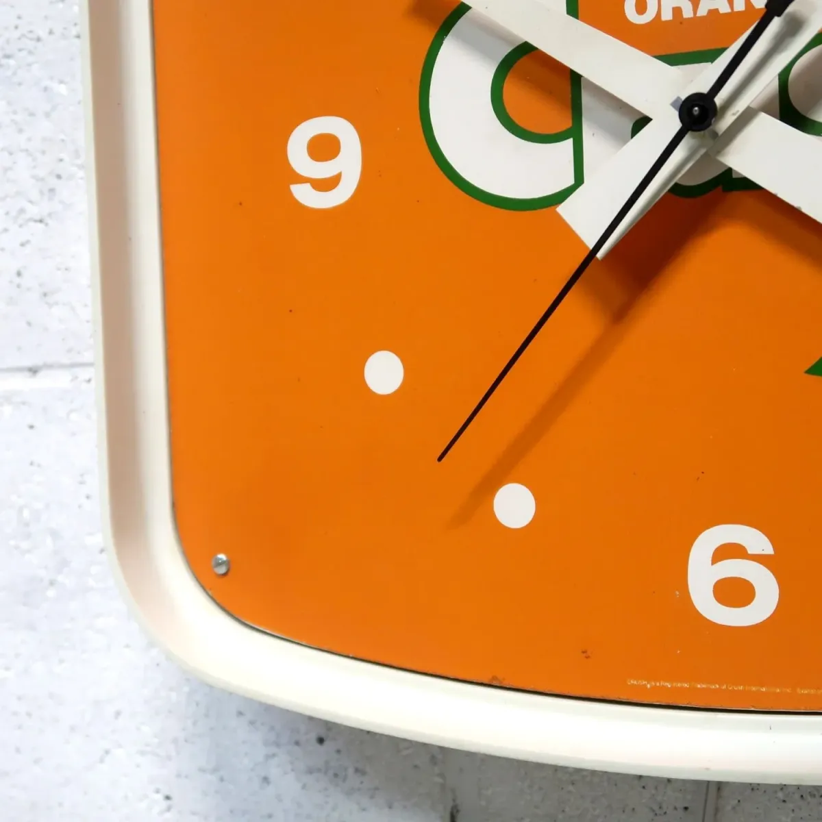 ORANGE Crush ビンテージ ウォールクロック