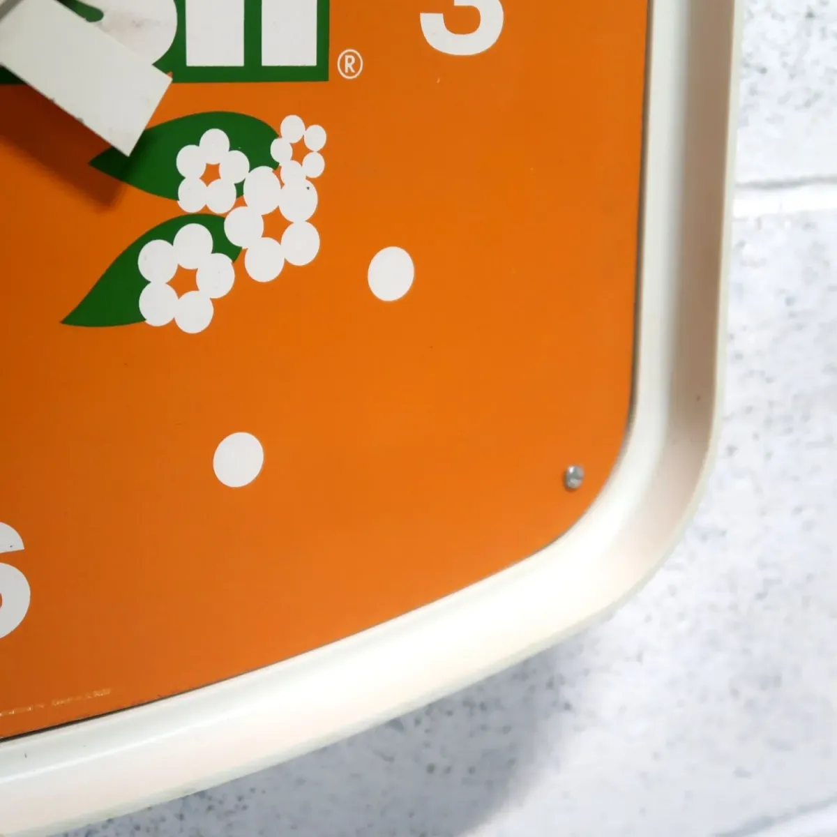 ORANGE Crush ビンテージ ウォールクロック