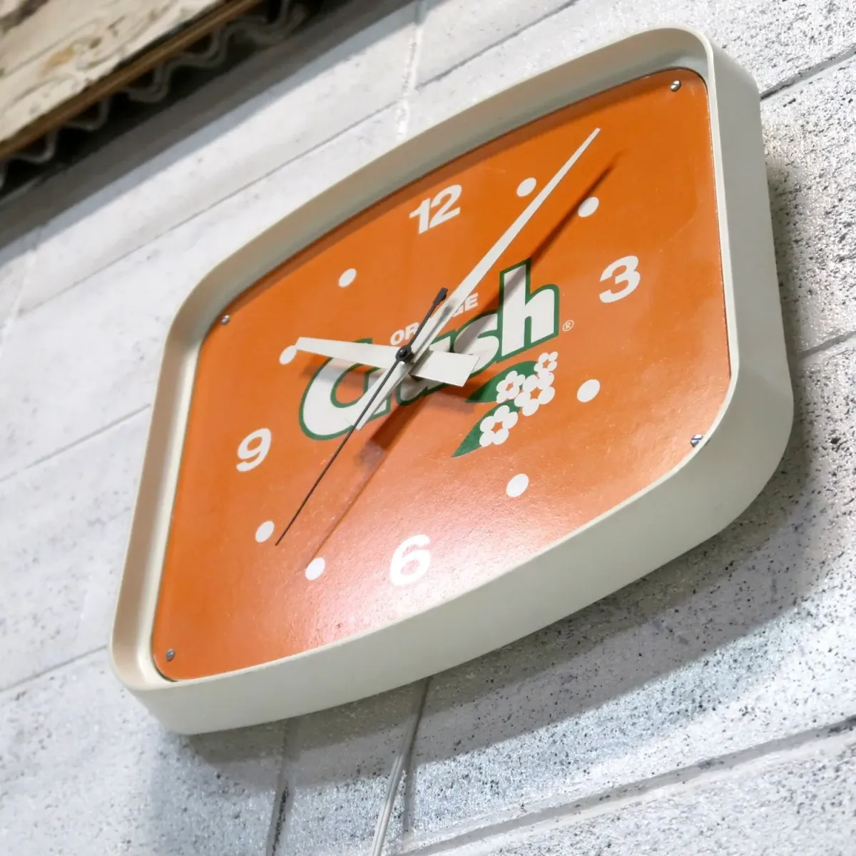 ORANGE Crush ビンテージ ウォールクロック