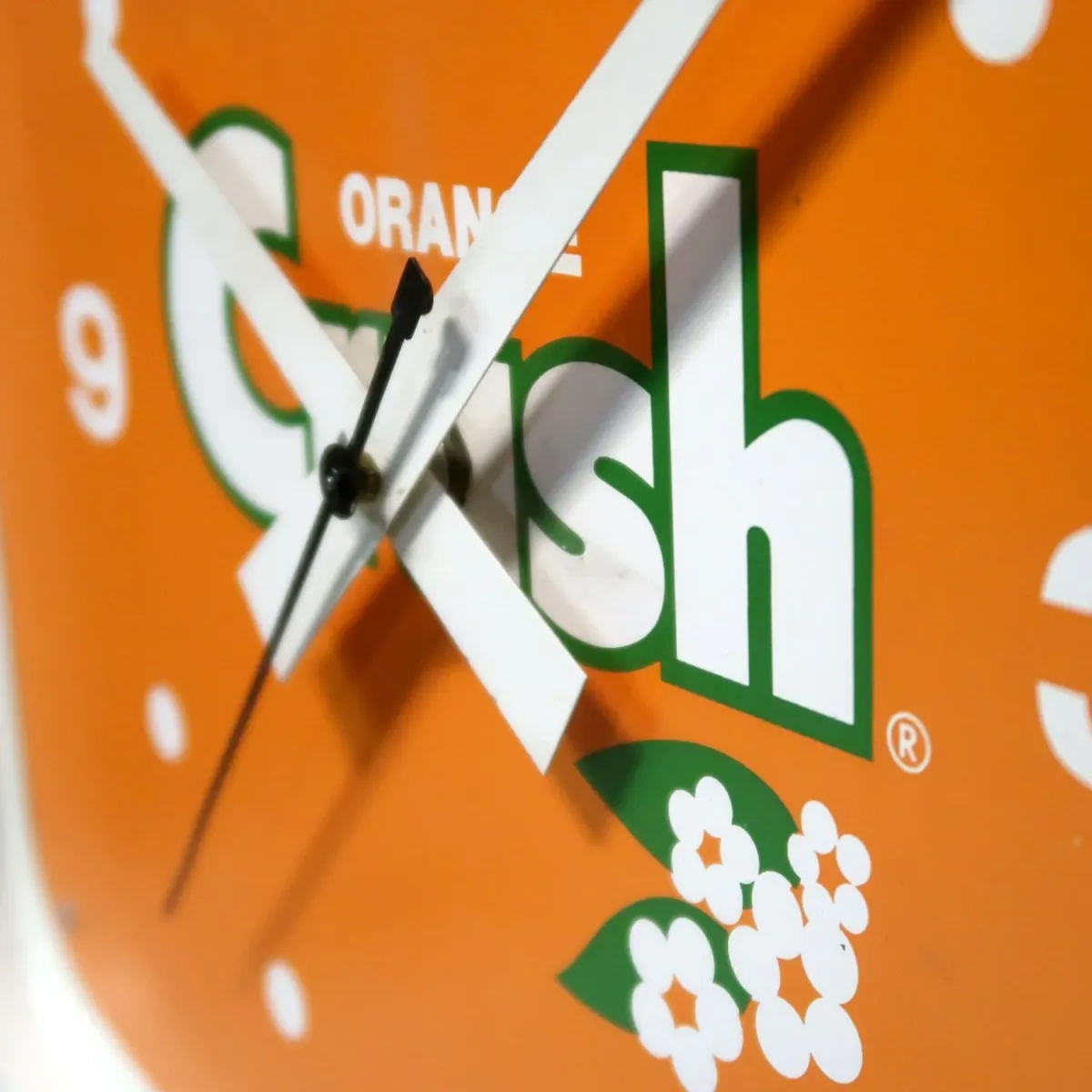 ORANGE Crush ビンテージ ウォールクロック