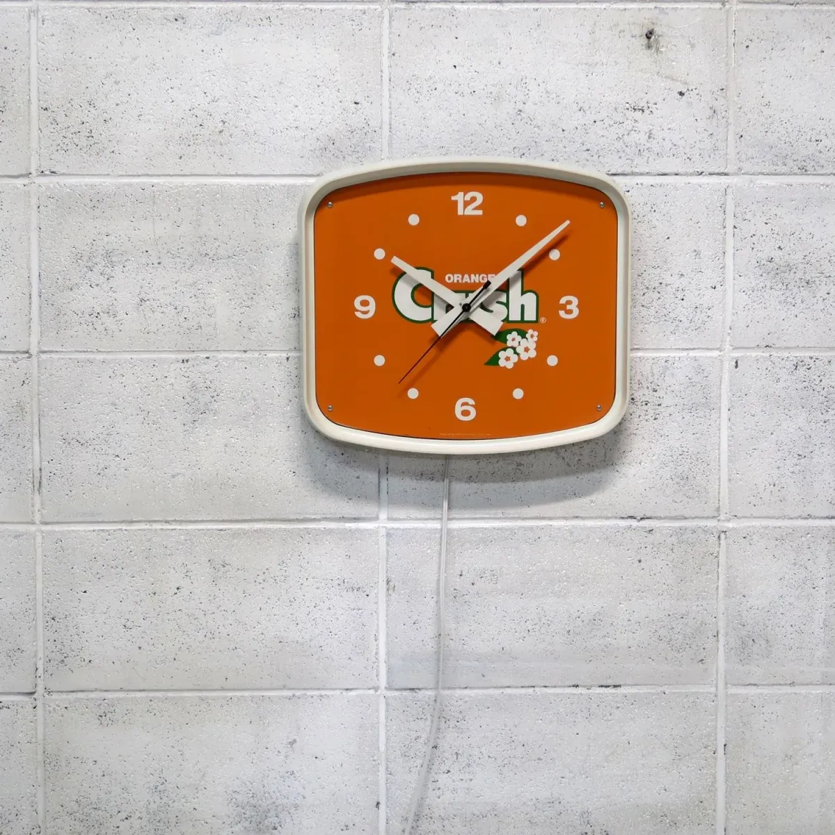 ORANGE Crush ビンテージ ウォールクロック