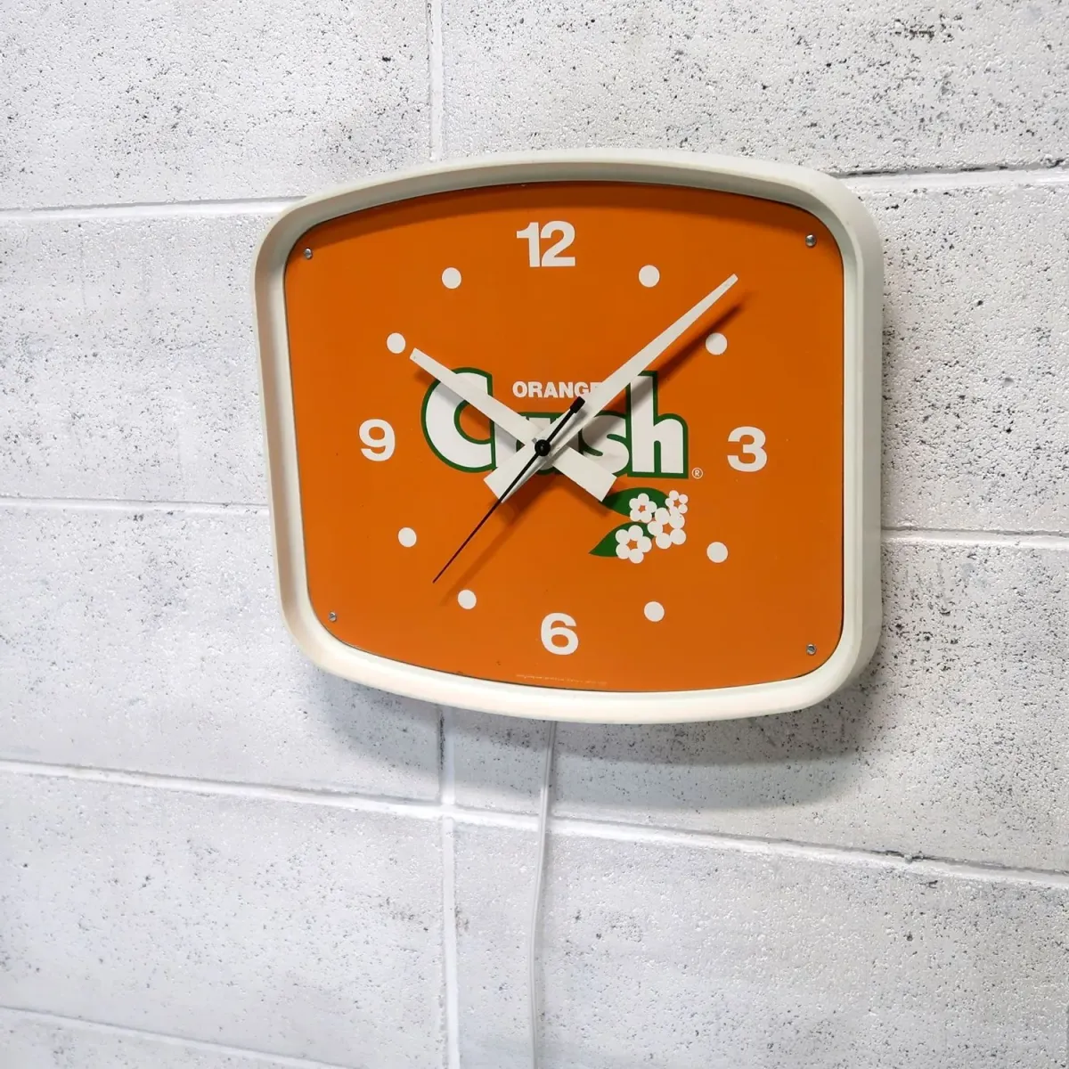 ORANGE Crush ビンテージ ウォールクロック